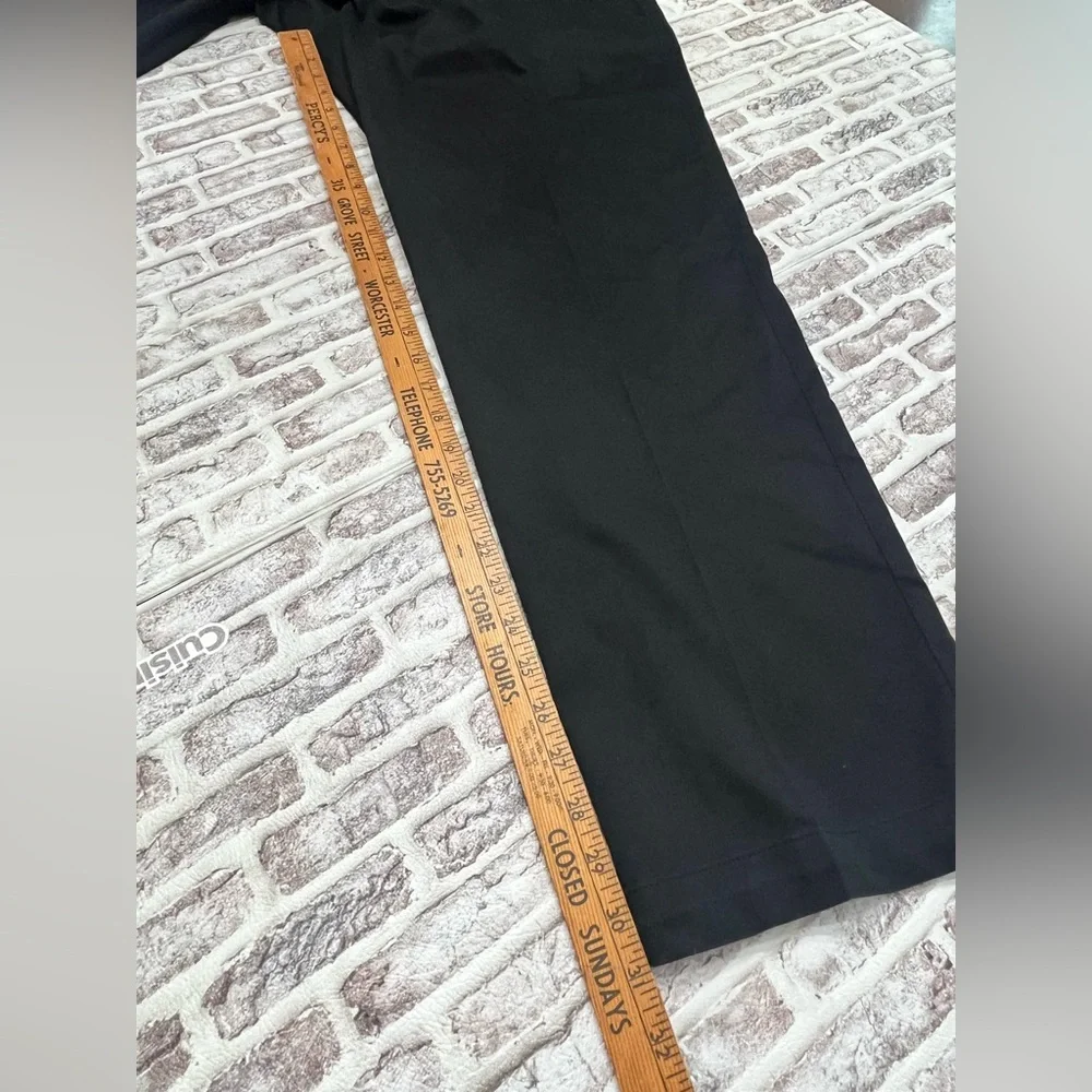 Oak Hill Tech Pant Black Golf Zippered Pockets Straight Business Casual 44x32‎